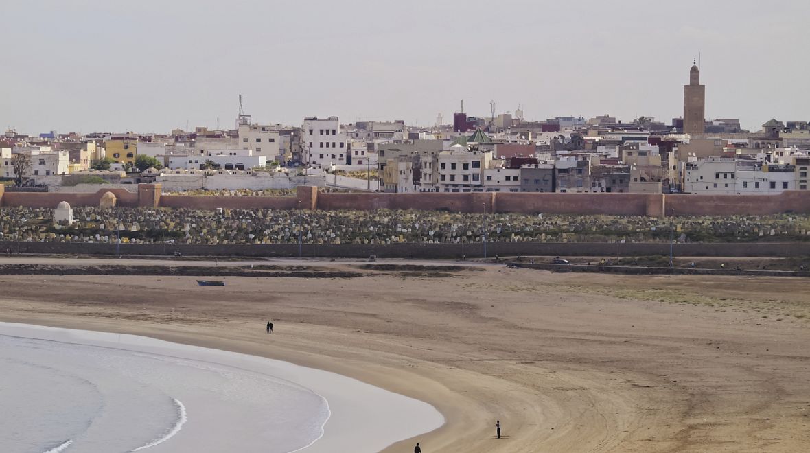 Městská pláž v Rabatu