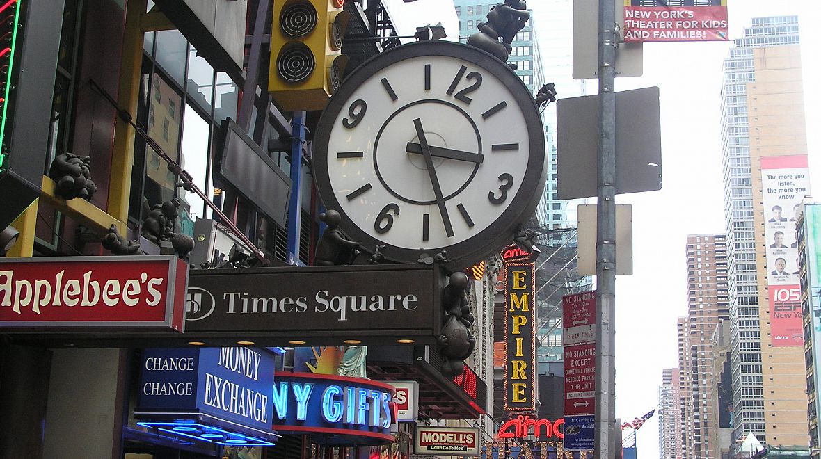 46% všech Američanů považuje Times Square za vůbec nejlepší lokalitu k oslavám Nového roku