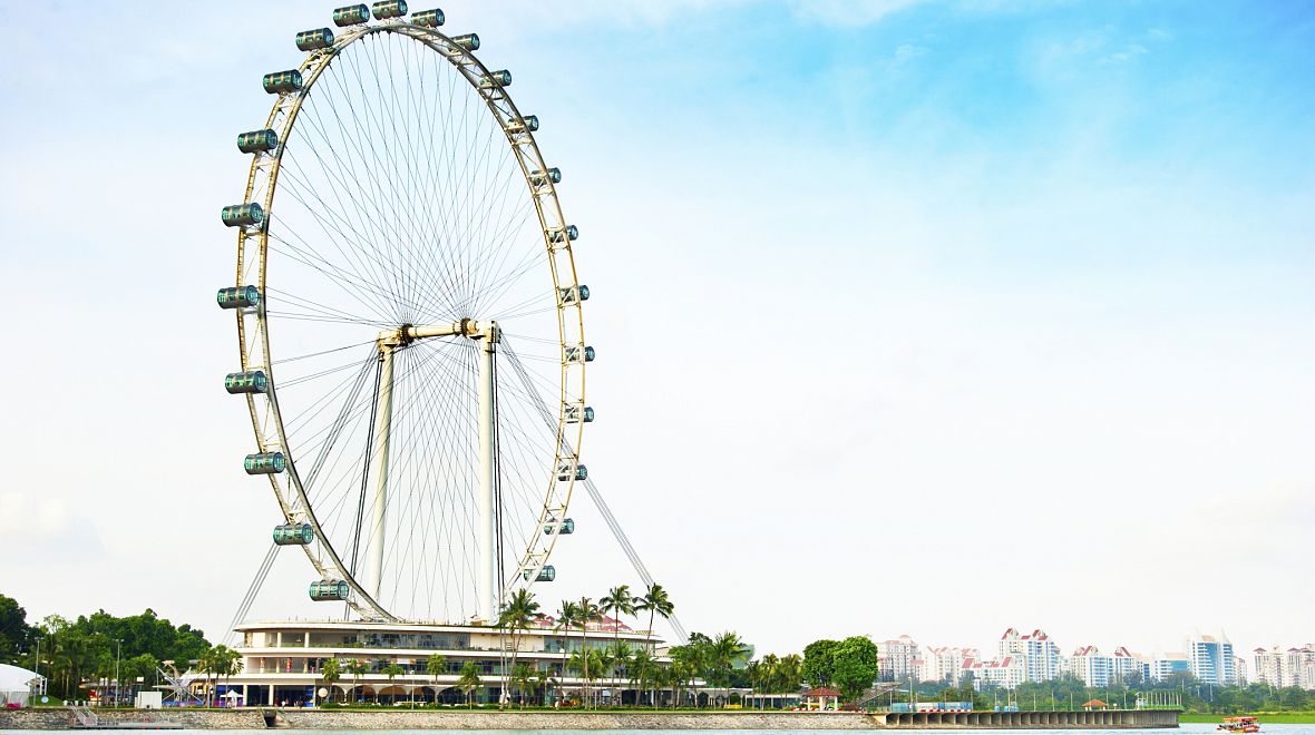 Singapore Flyer v celé své gigantické kráse