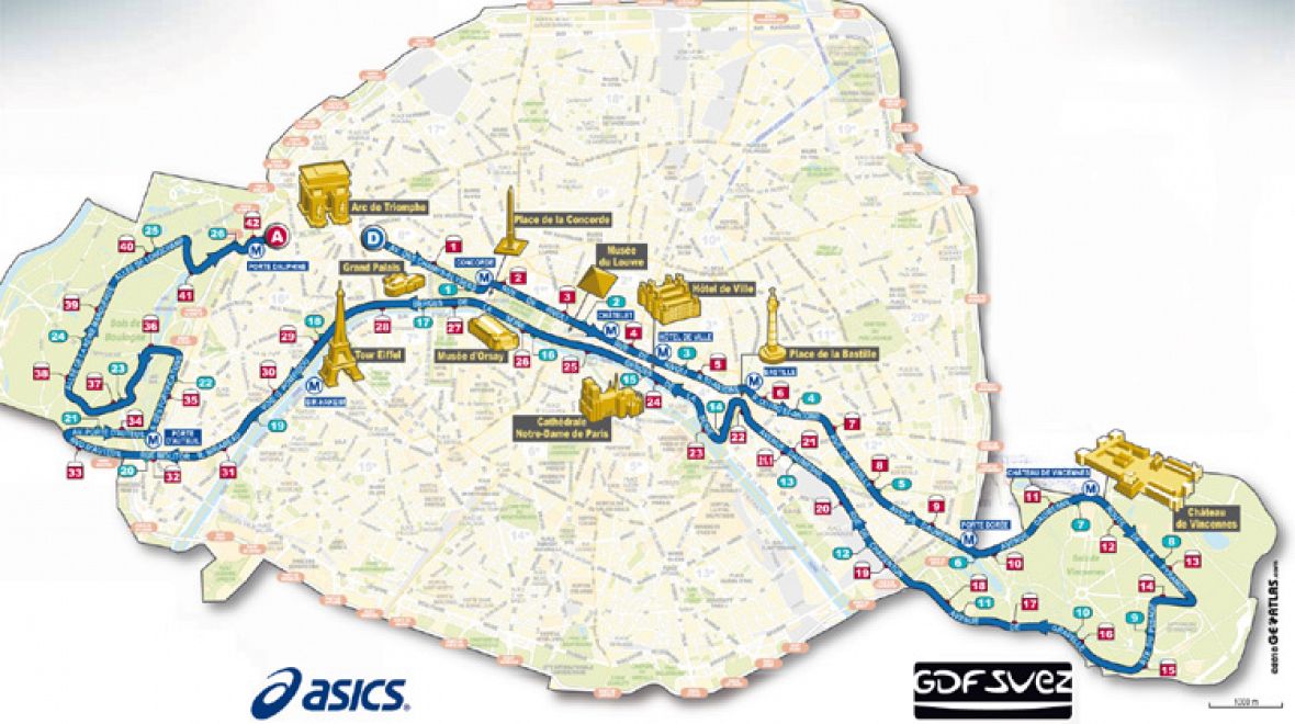 Trasa pařížského maratonu vede přes top místa metropole