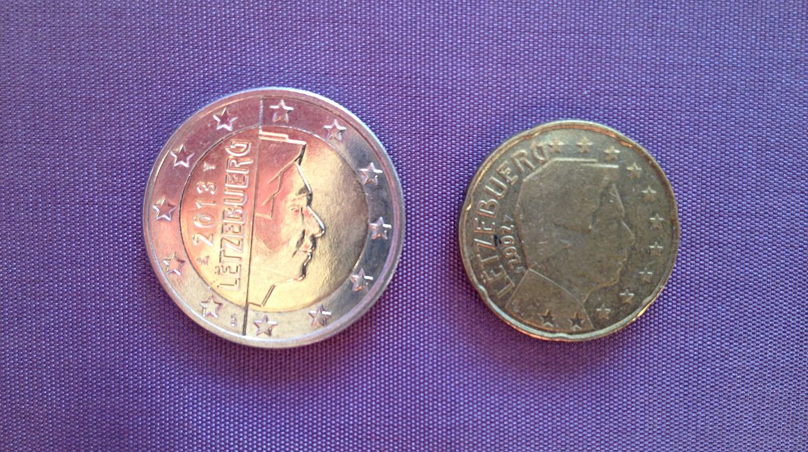 Lucemburské euromince