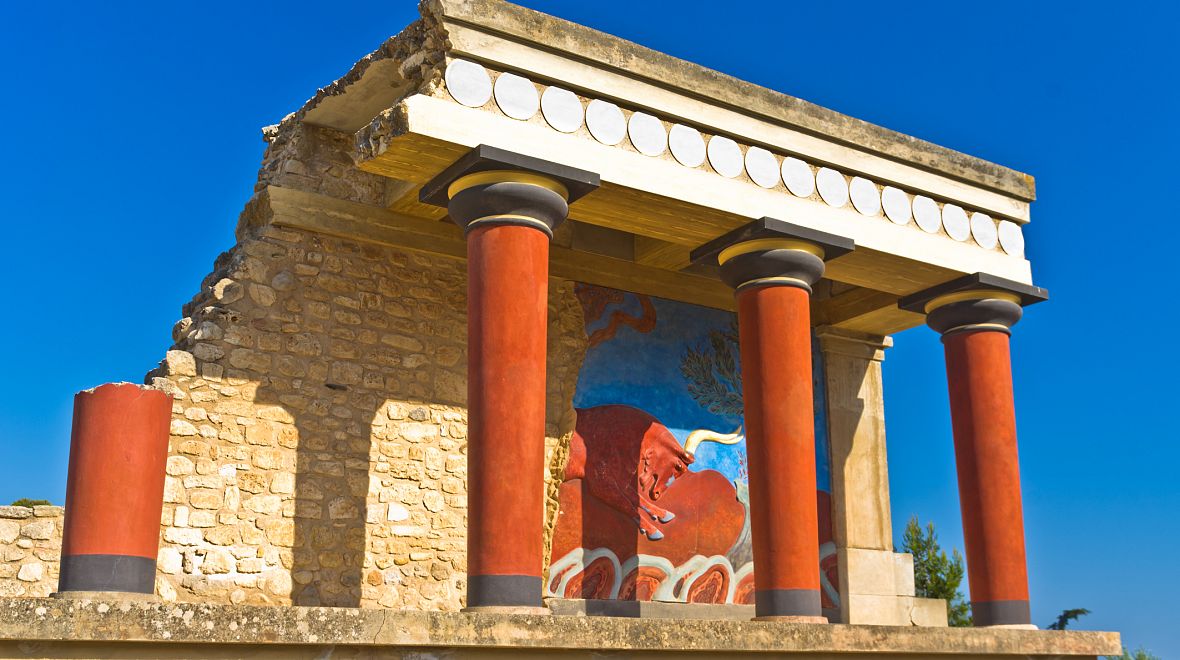 Pozůstatky mínojského paláce na Krétě