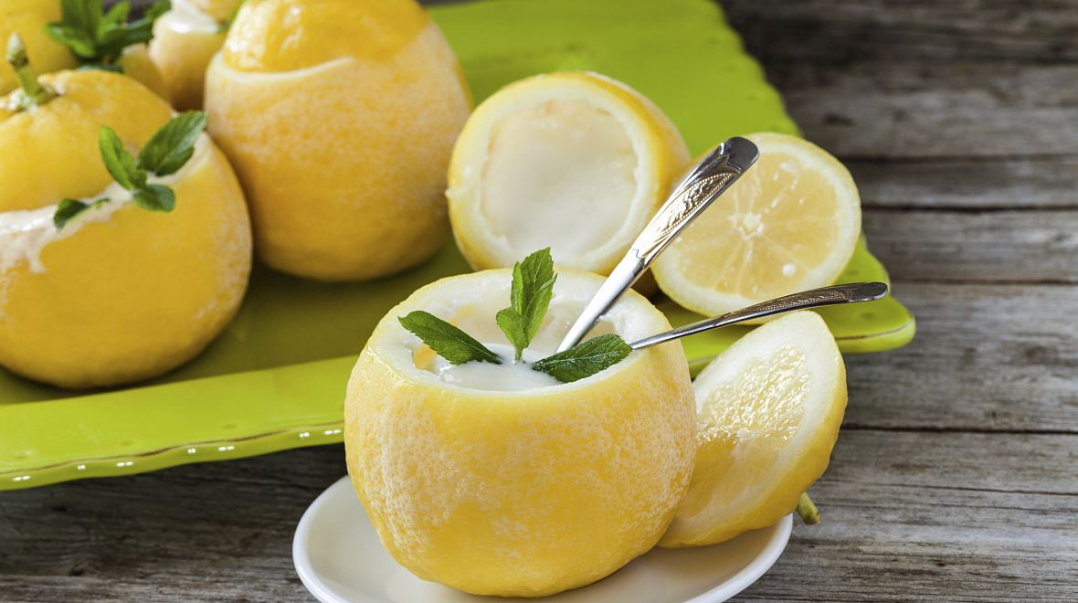 Osvěžující sorbet ze sicilských citronů