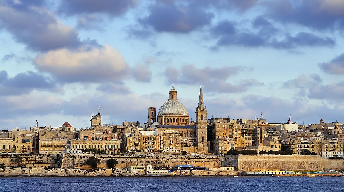 Hlavní město Malty Valletta bylo založeno v 16. stol. velmistrem johanitů Jeanem de La Valette