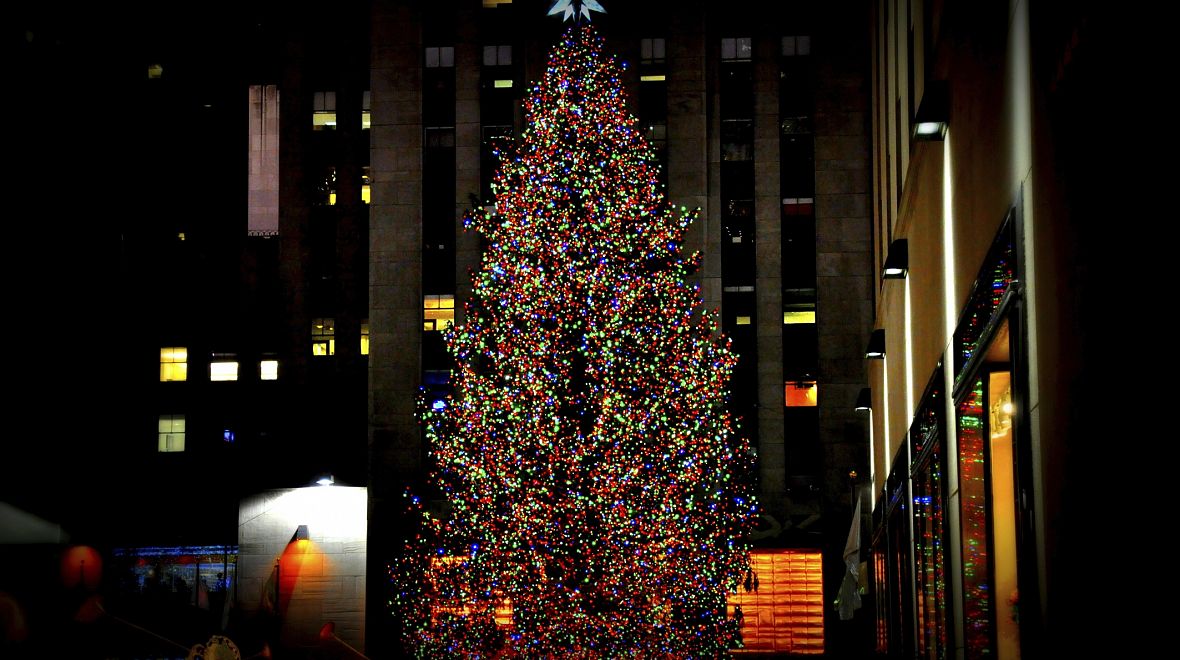 Vánoční strom před Rockefeller Center