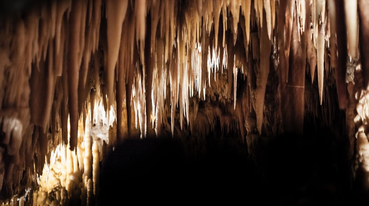 Odshora visící krápníky se jmenují stalagtity