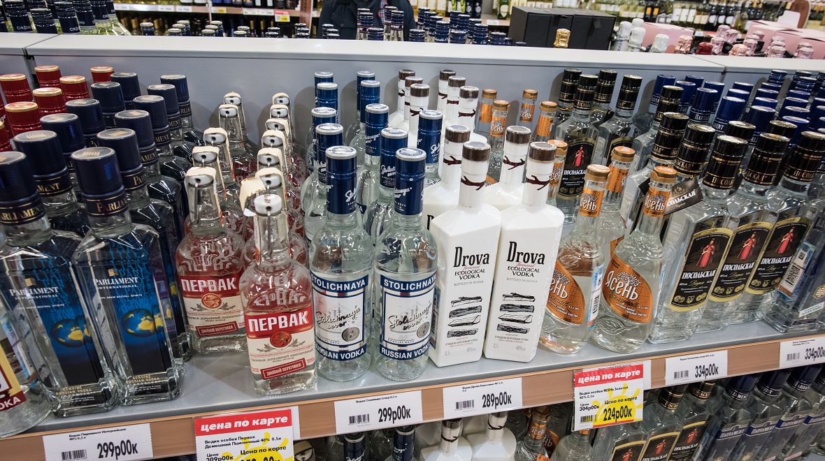K Rusku samozřejmě patří vodka