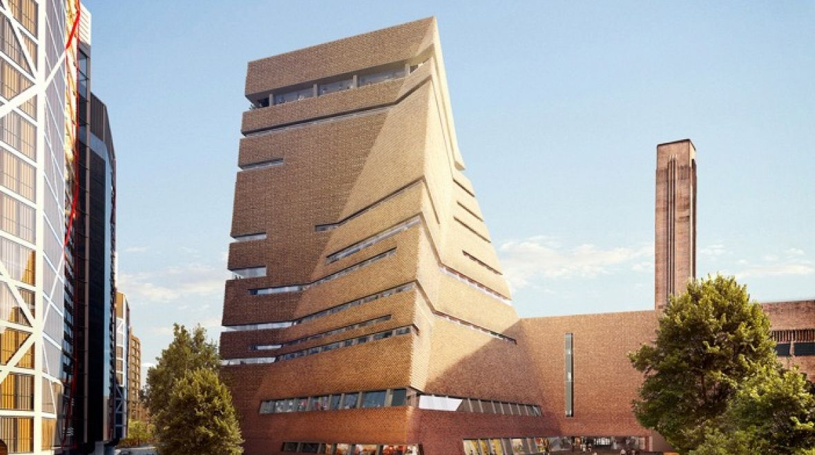 Jak se vám líbí nová budova galerie Tate Modern ve tvaru zprohýbaného trojúhelníku?