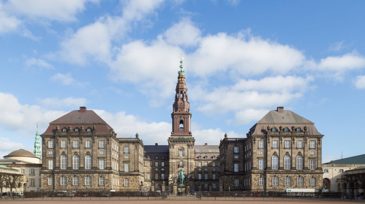 Monumentální palác Christiansborg 