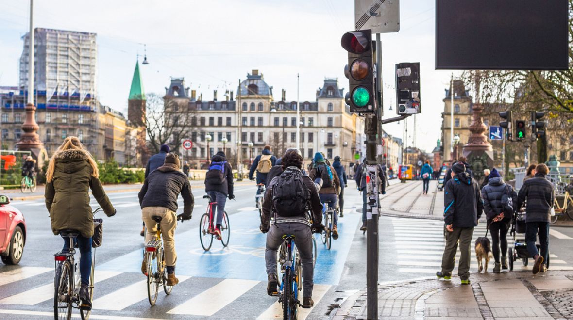 V Kodani se na kole jezdí za každého počasí 