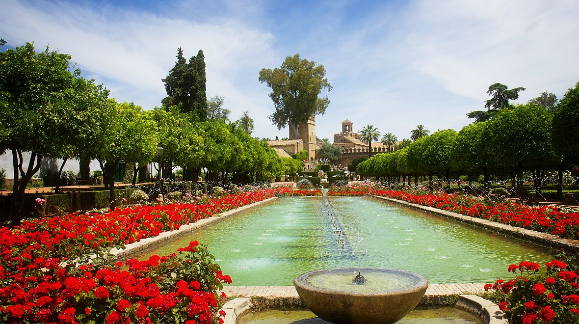 Zahrady paláce Alcazar de los Reyes Cristianos