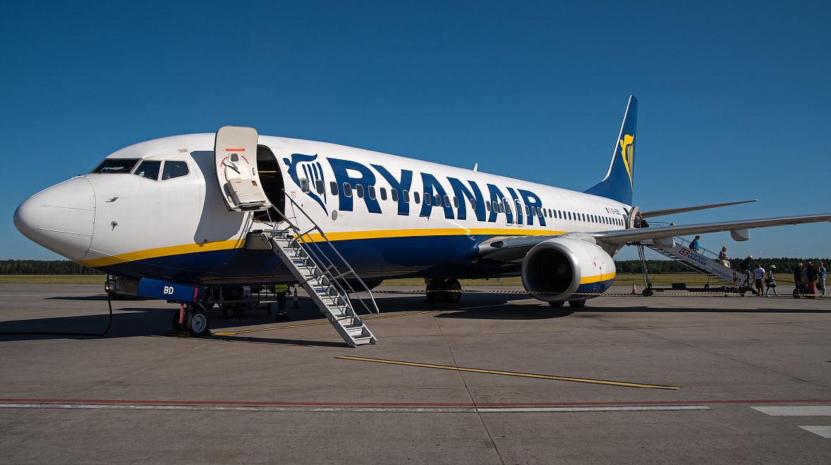 Letiště slouží i společnosti Ryanair
