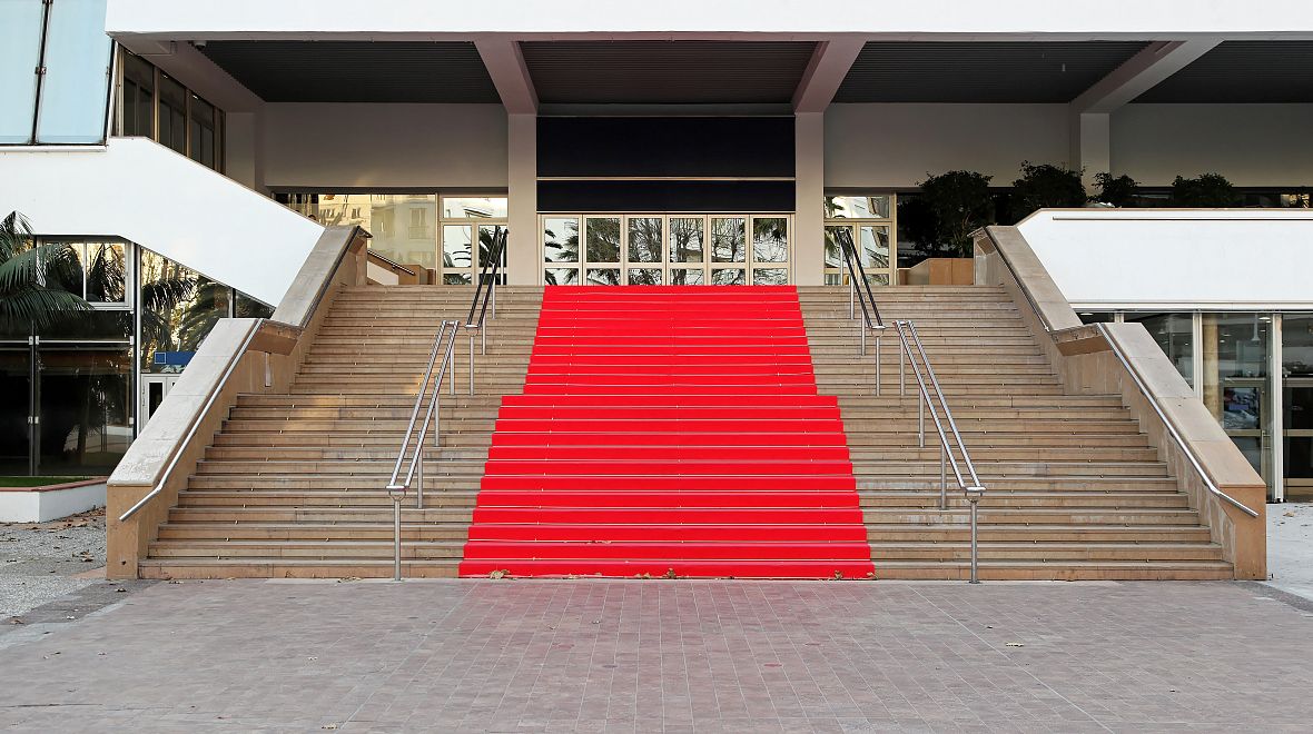 Červený koberec v Cannes