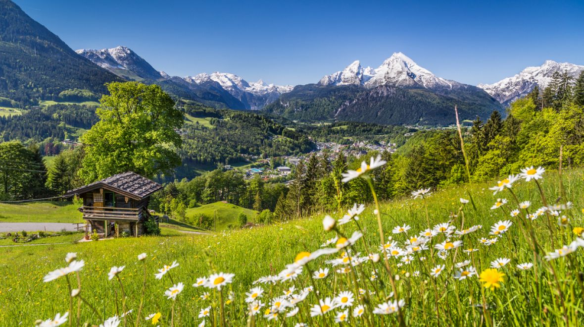 Krásná příroda v bavorské oblasti Berchtesgaden