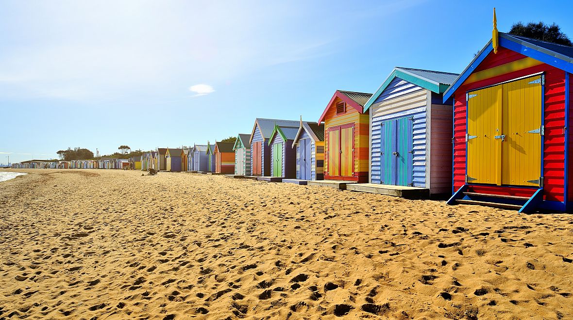 Pláž v Brightonu