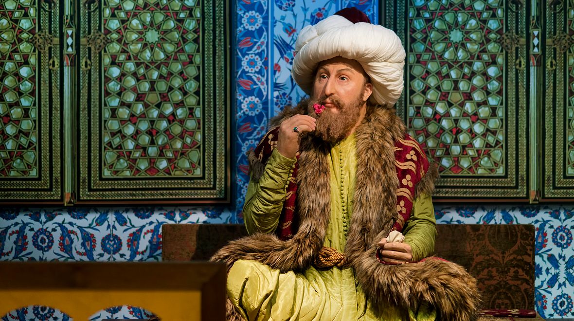 Vosková figurína sultána Mehmeda