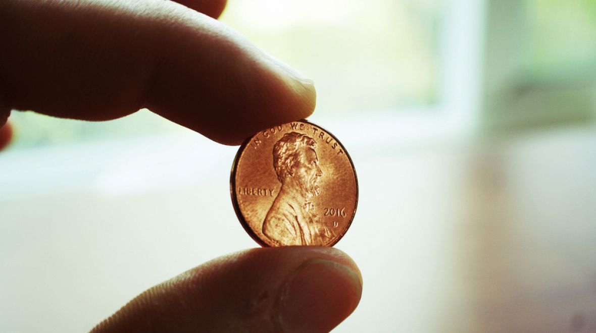 Americká mince s nejnižší nominální hodnotou má barvu mědi