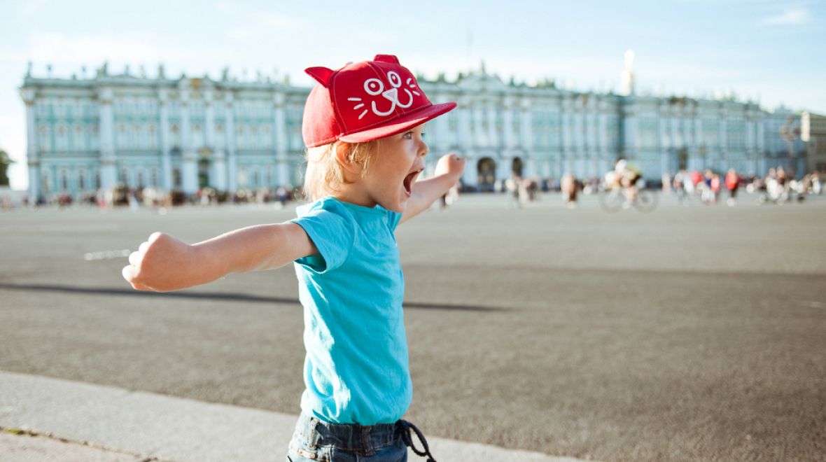 Radost z oslav mají i ti nejmenší obyvatelé Petrohradu