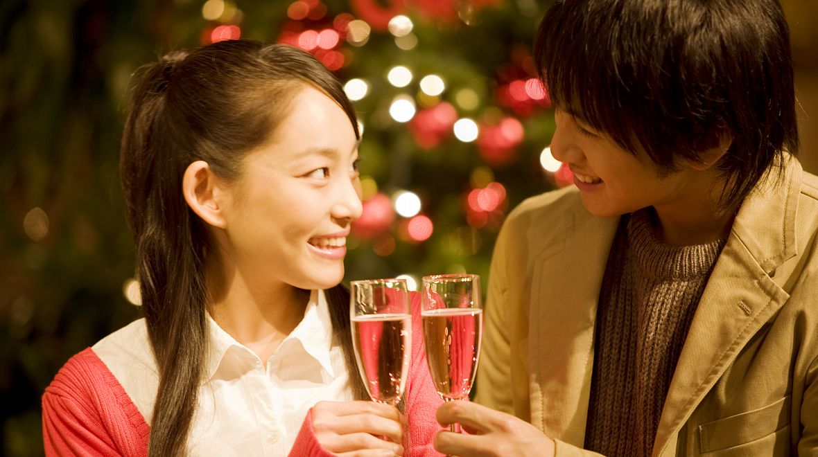Japonci na Vánoce randí
