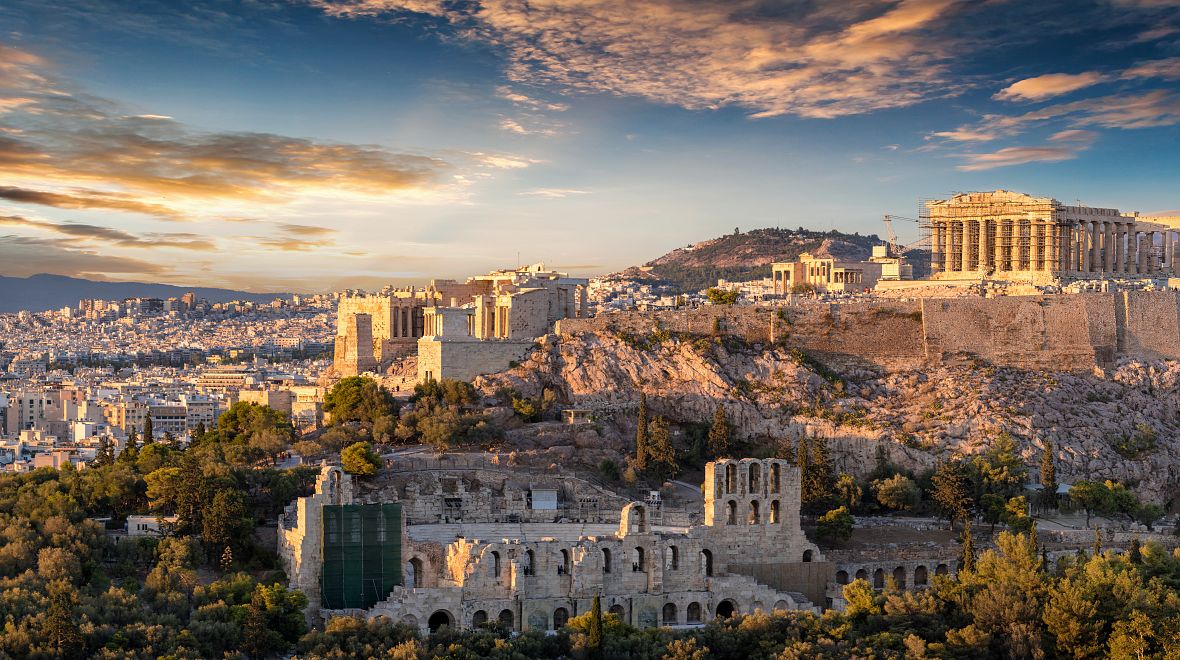 Úchvatná Akropole v Athénách