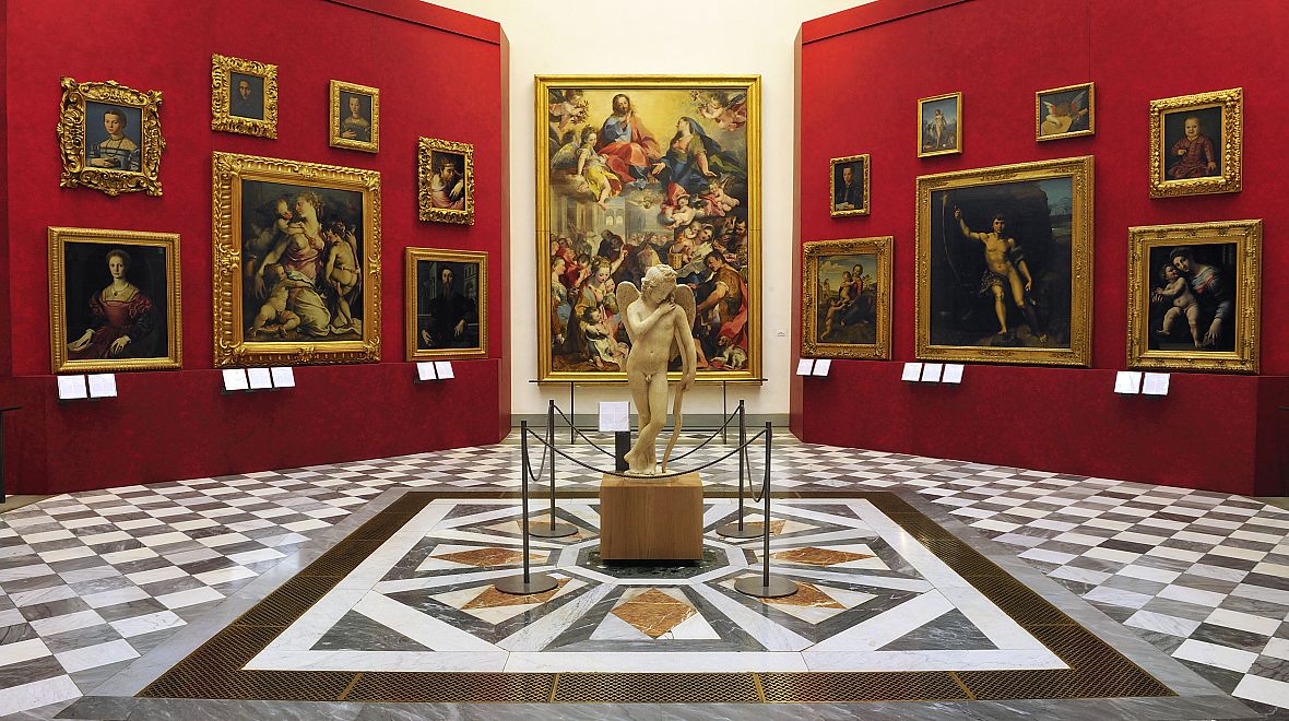 Vystavená díla v Uffizi 