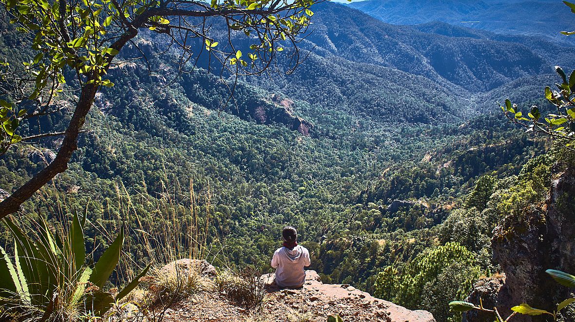 Vyhlídka na pohoří Sierra Madre Occidentals