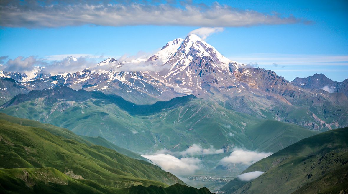 Gruzínská hora Kazbek