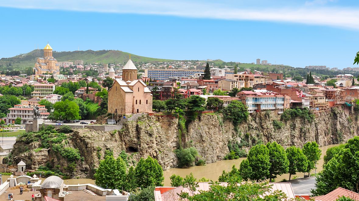 Starobylé centrum Tbilisi Metekhi