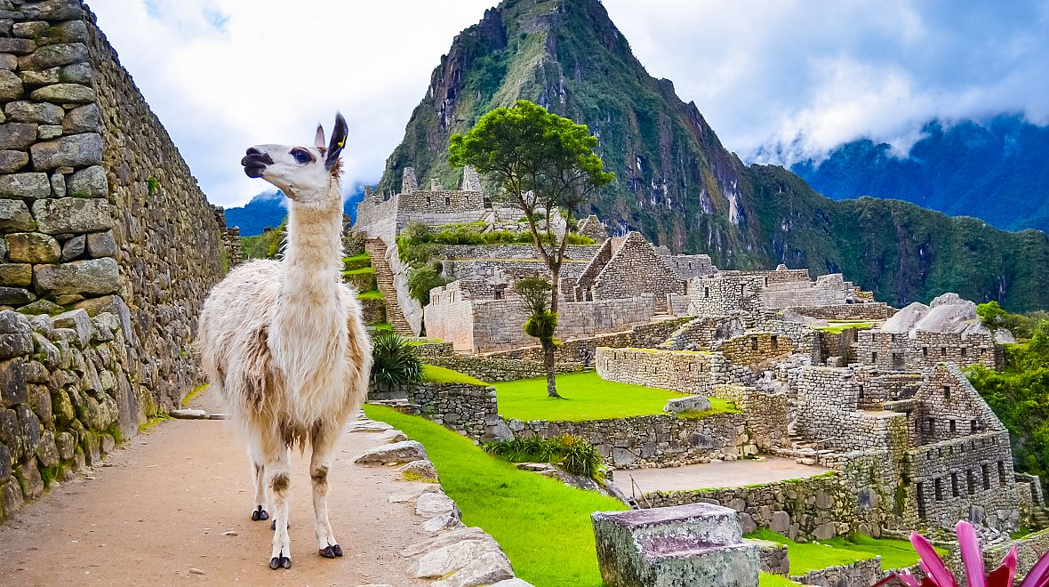 Jeden ze sedmi divů světa Machu Picchu