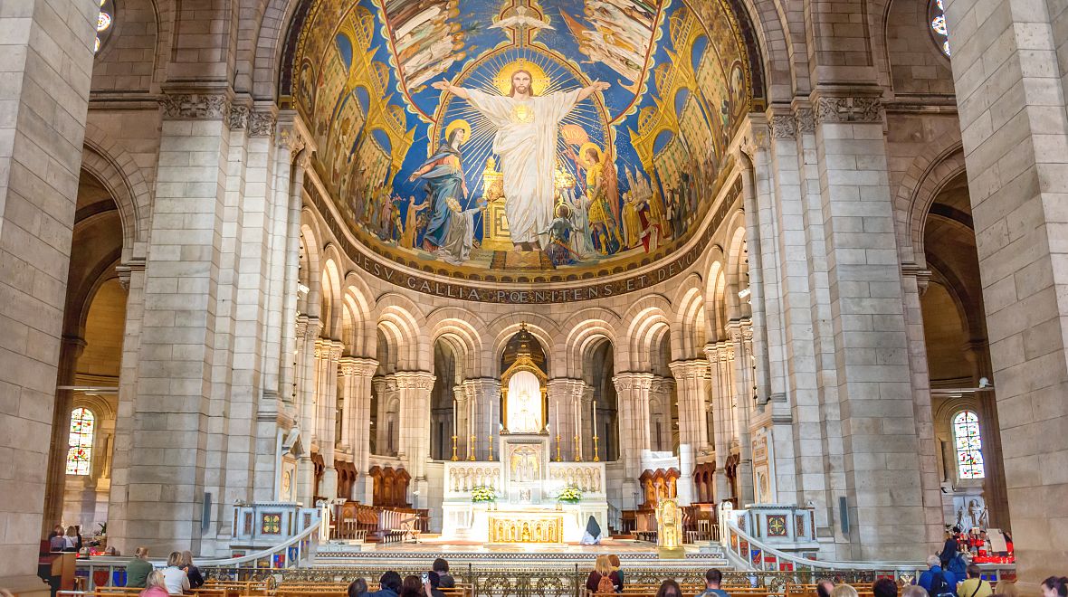 Bazilika Sacré Coeur uvnitř