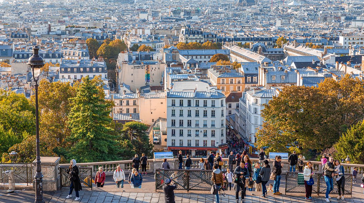 Výhled z Baziliky Sacré Coeur