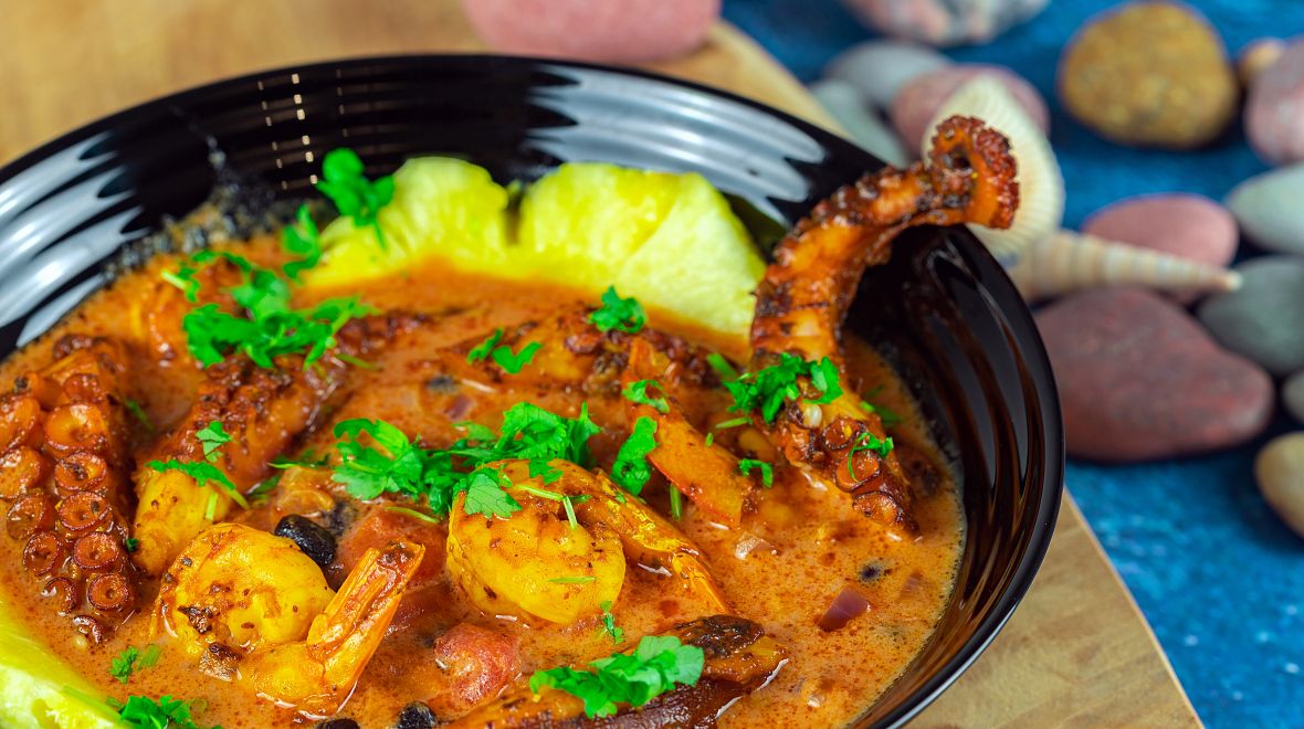 Octopus curry