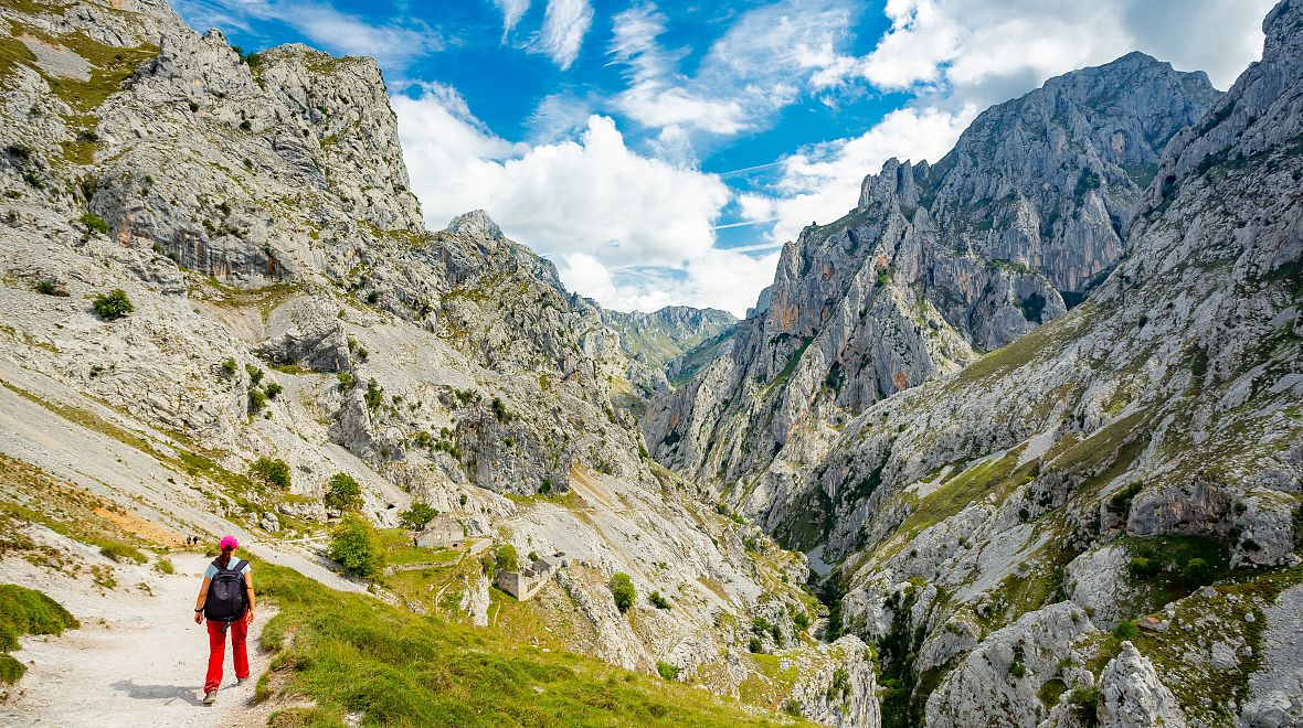 Jedna z cest, kterou se můžete projít v Picos de Europa