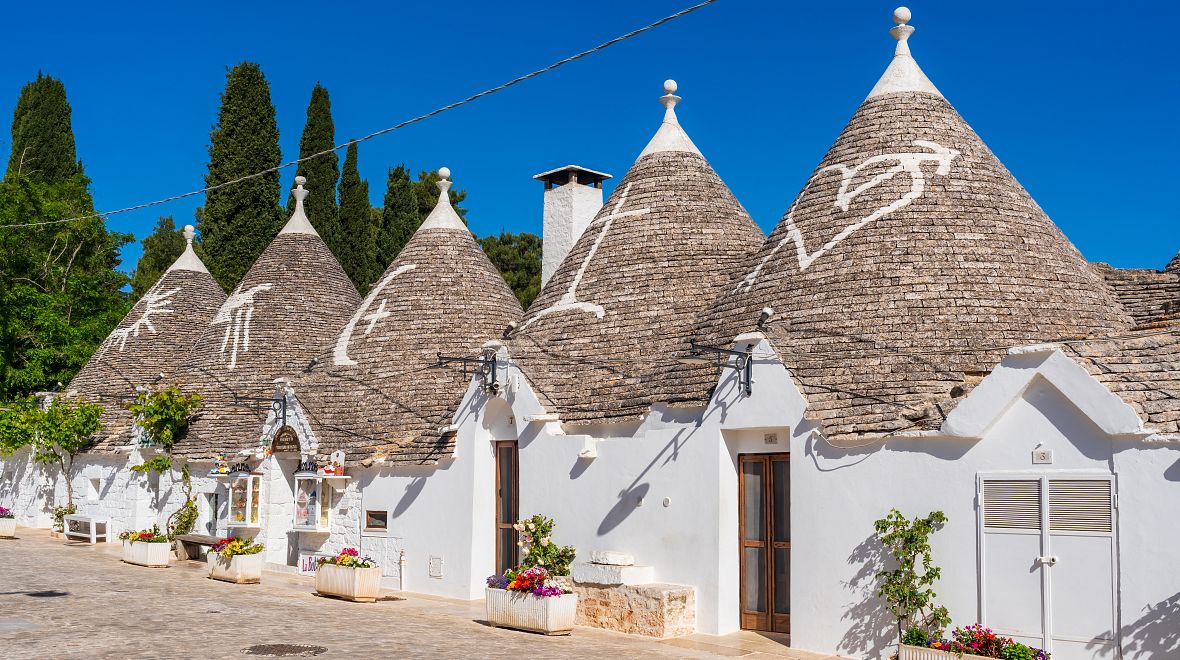 Úžasné domečky trulli v Alberobellu