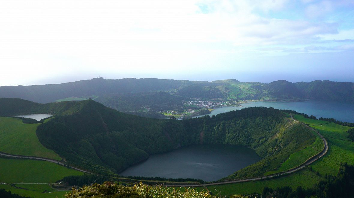 Kaldera Sete Cidades na ostrově São Miguel