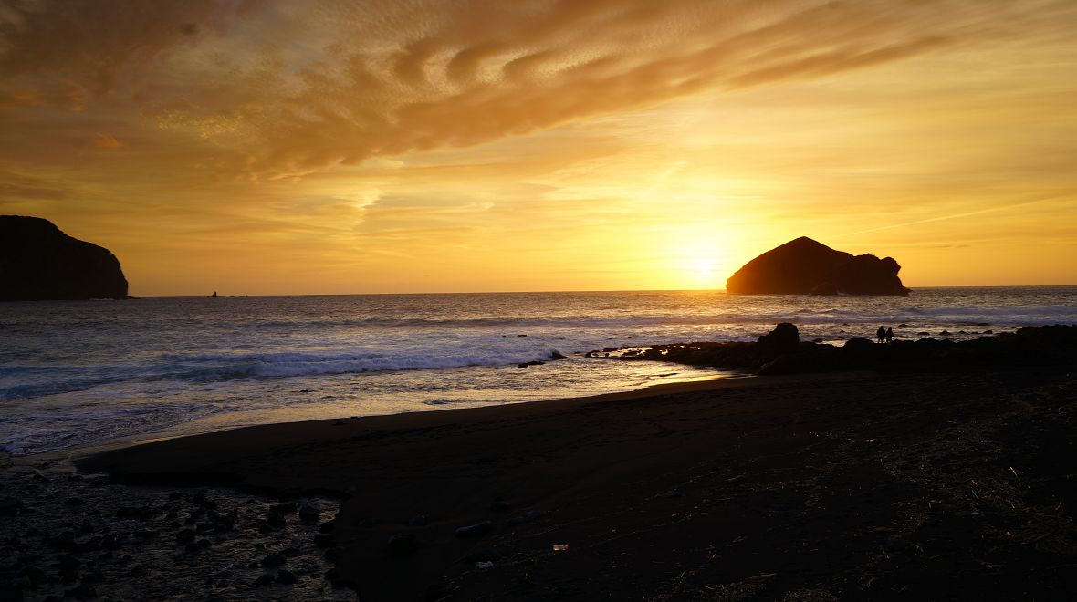 Západ slunce nad Atlantikem