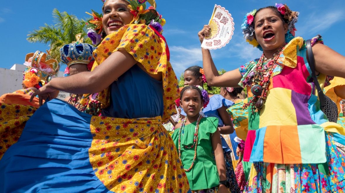 Festival Pollera ve městě Las Tablas