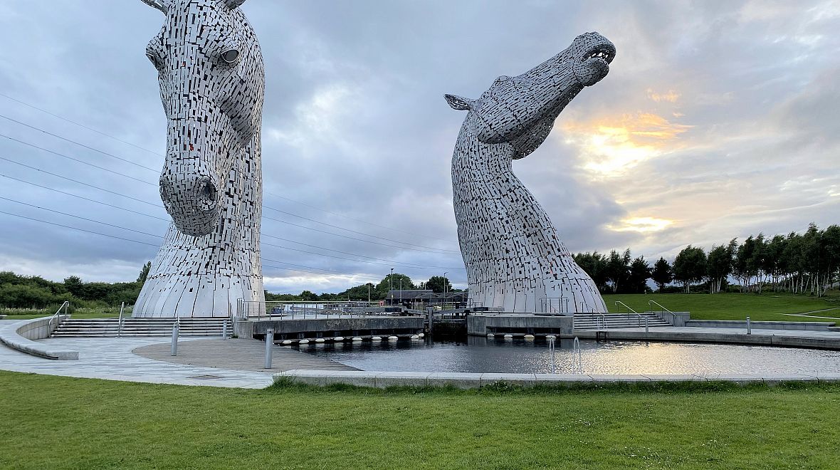 Kelpies jsou moderním symbolem Skotska