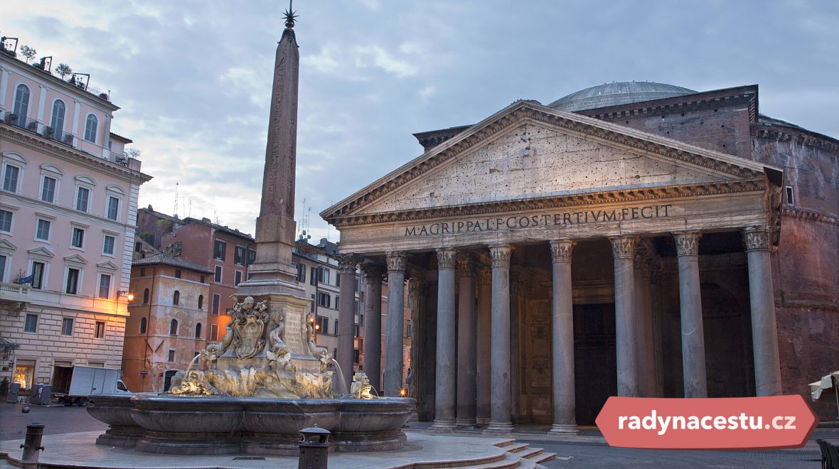 Pantheon je nejzachovalejší antickou stavbou v Římě