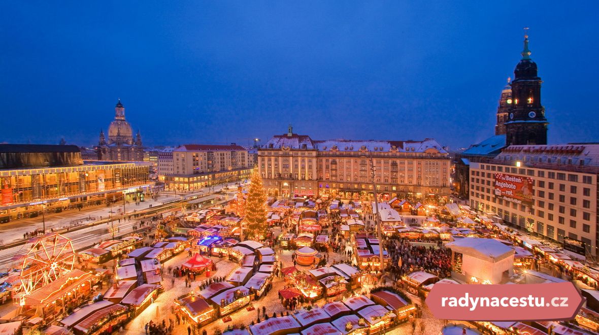 Drážďanský Striezelmarkt je jeden z nejstarších a nejkrásnějších vánočních trhů Evropy