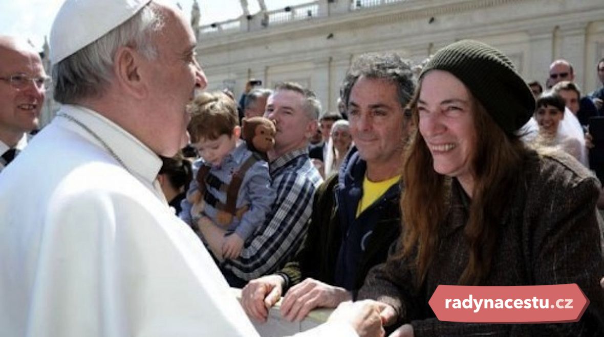 Patti Smith ve Vatikánu s papežem Františkem