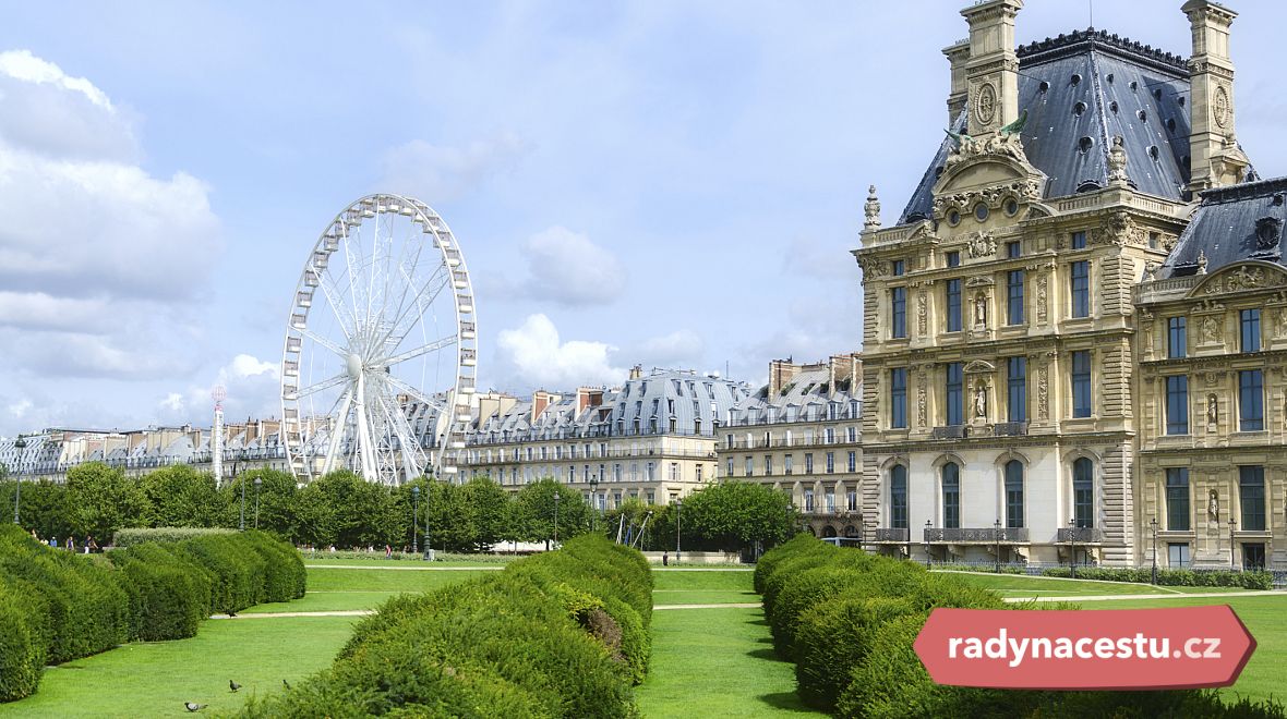 Tuilerijské zahrady patří k nejpopulárnějším a nejstarším veřejným zahradám v Paříži