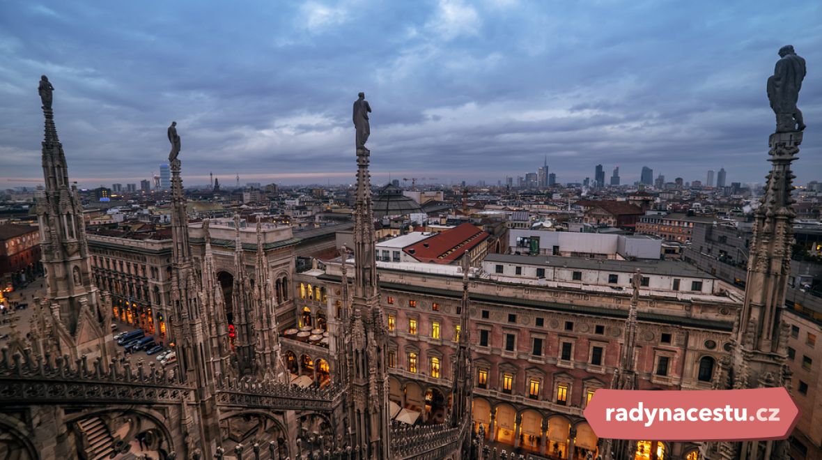 Milán je moderní metropolí v severní Itálii