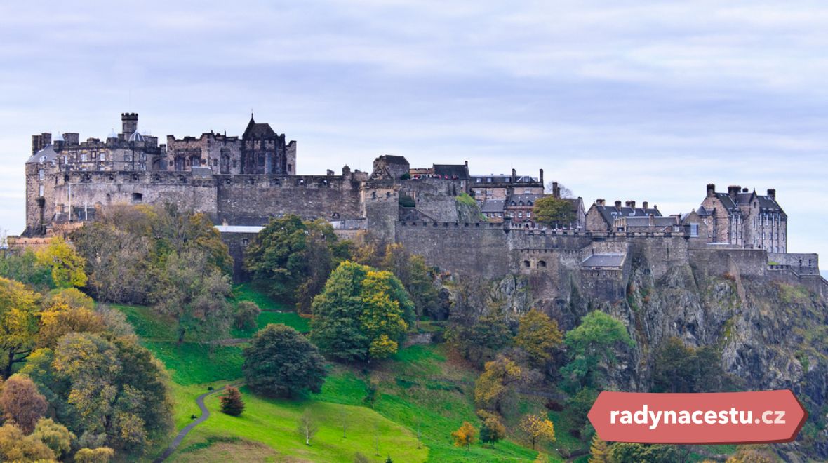 Edinburský hrad – nejnavštěvovanější turistická atrakce Skotska 