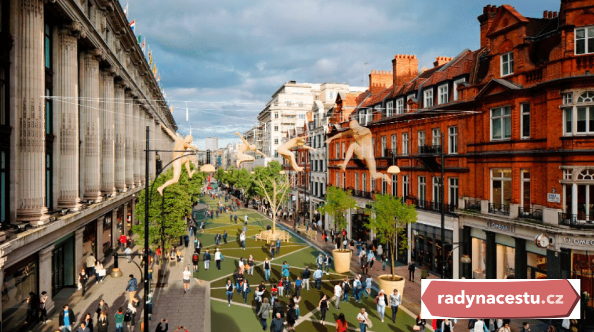 Londýnská Oxford Street by se měla pěší zónou stát už příští rok 