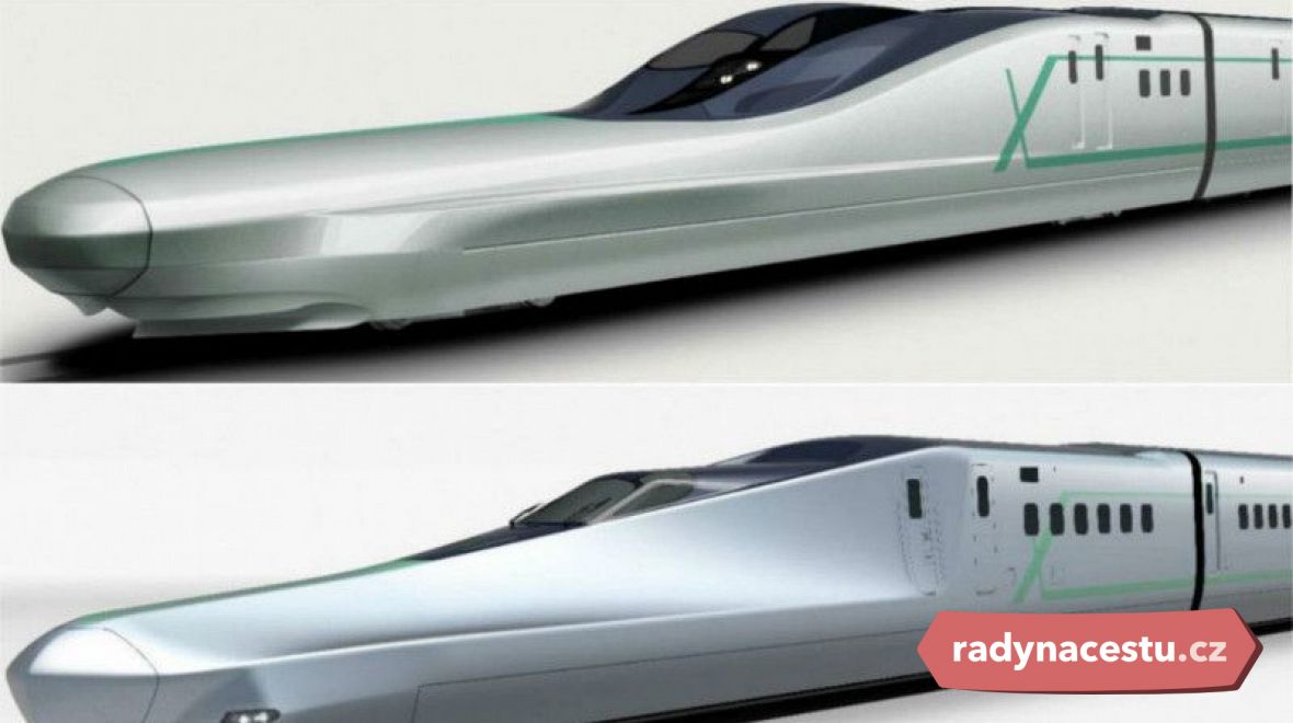 Alfa-X Shinkansen zaujme svým nápadným, 22 metrů dlouhým aerodynamickým „nosem“