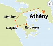 To nejlepší z Athén + MYKÉNY + NAFPLIO + EPIDAURUS