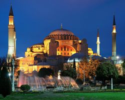 Byzantský chrám Hagia Sophia 