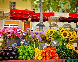 Typické trhy v Aix-en-Provence