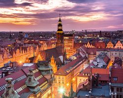 Panorama města Wroclaw